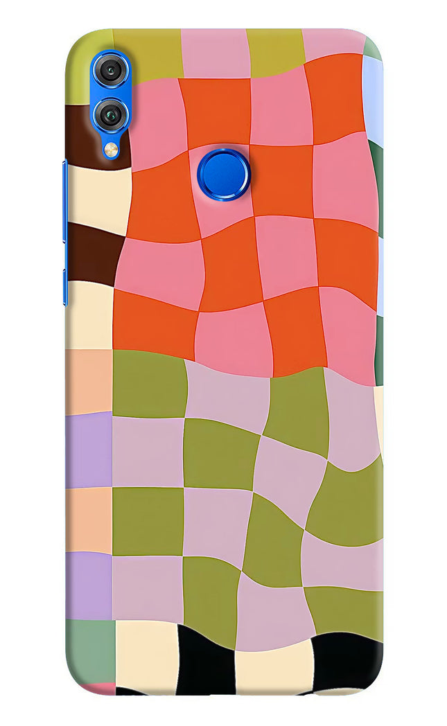 Wavy Grid Honor 8X Hard Case Back Cover by Casekaro