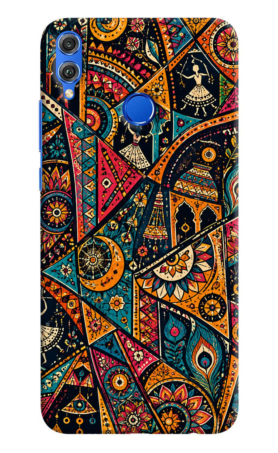 Folk Print Honor 8X Back Cover, Hard case