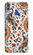 White Mayura Honor 8X Back Cover
