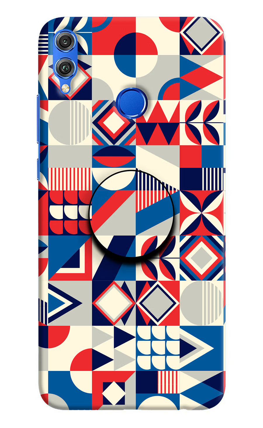 Colorful Pattern Honor 8X Pop Case, Hard case