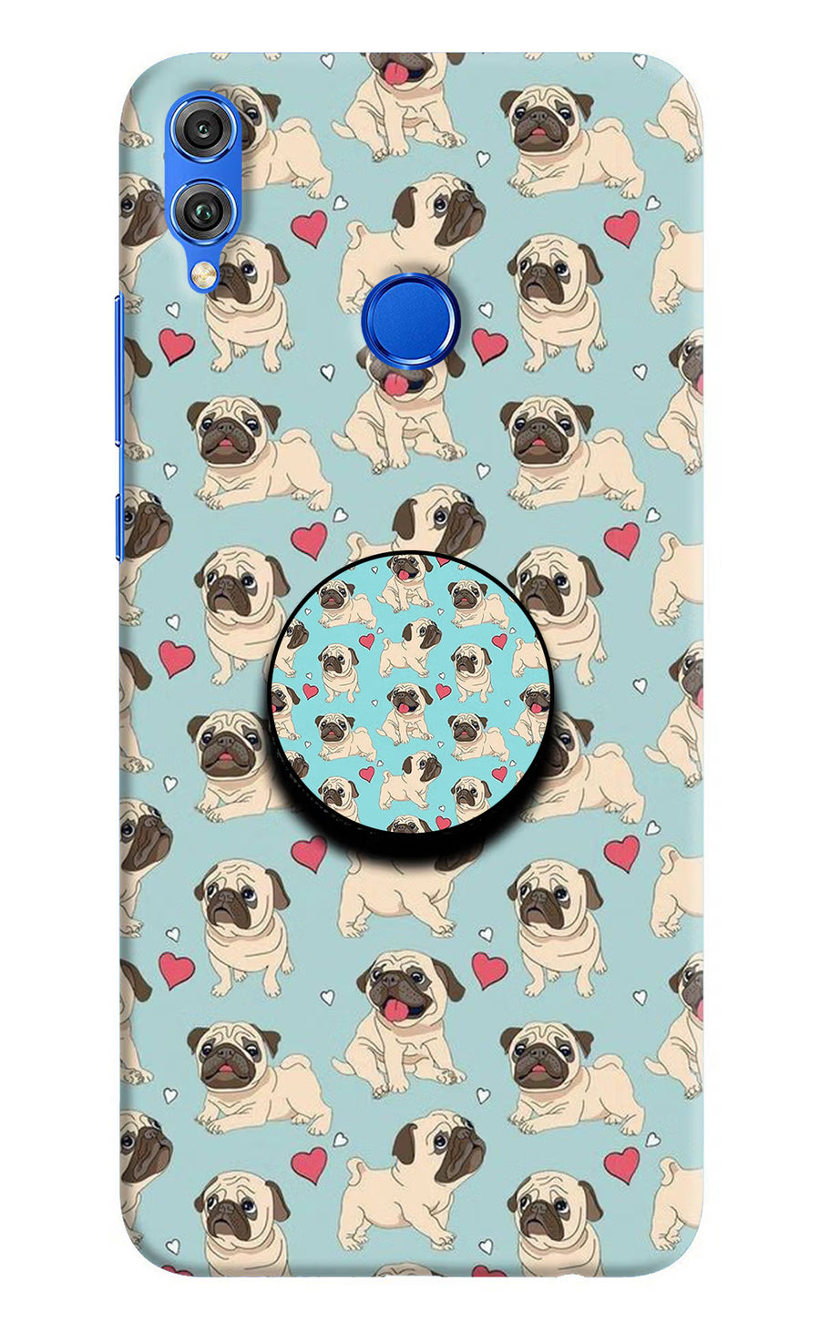Pug Dog Honor 8X Pop Case, Hard case