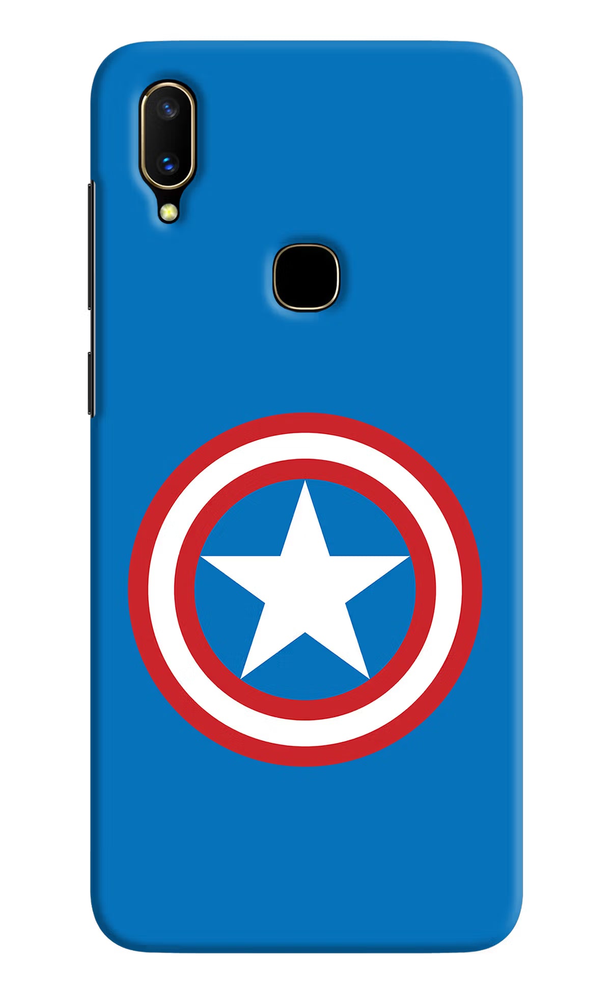 Captain America Logo Vivo V11 Hard Case Back Cover by Casekaro