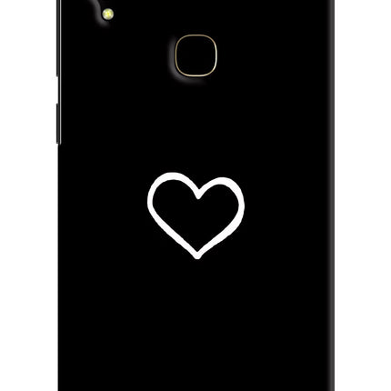 Heart Vivo V11 Hard Case Back Cover by Casekaro