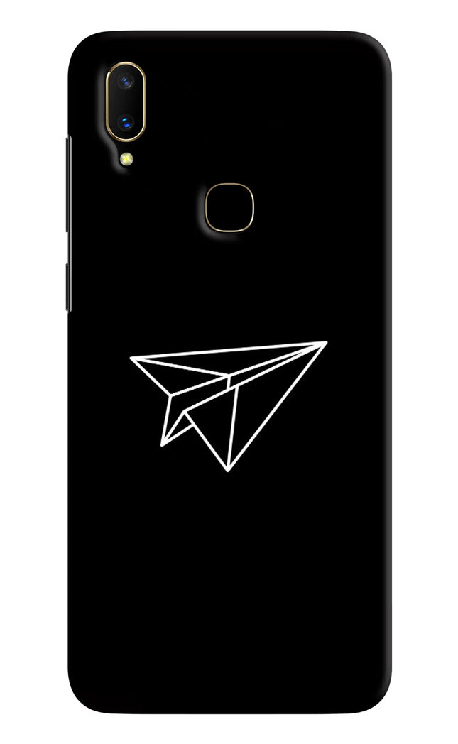Paper Plane White Vivo V11 Hard Case Back Cover by Casekaro