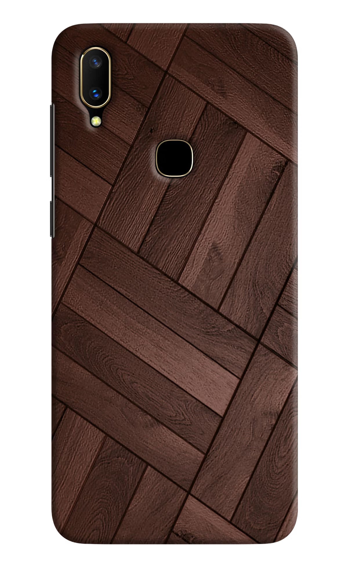 Wooden Texture Design Vivo V11 Hard Case Back Cover by Casekaro