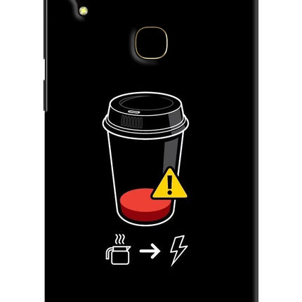 Coffee Vivo V11 Hard Case Back Cover by Casekaro