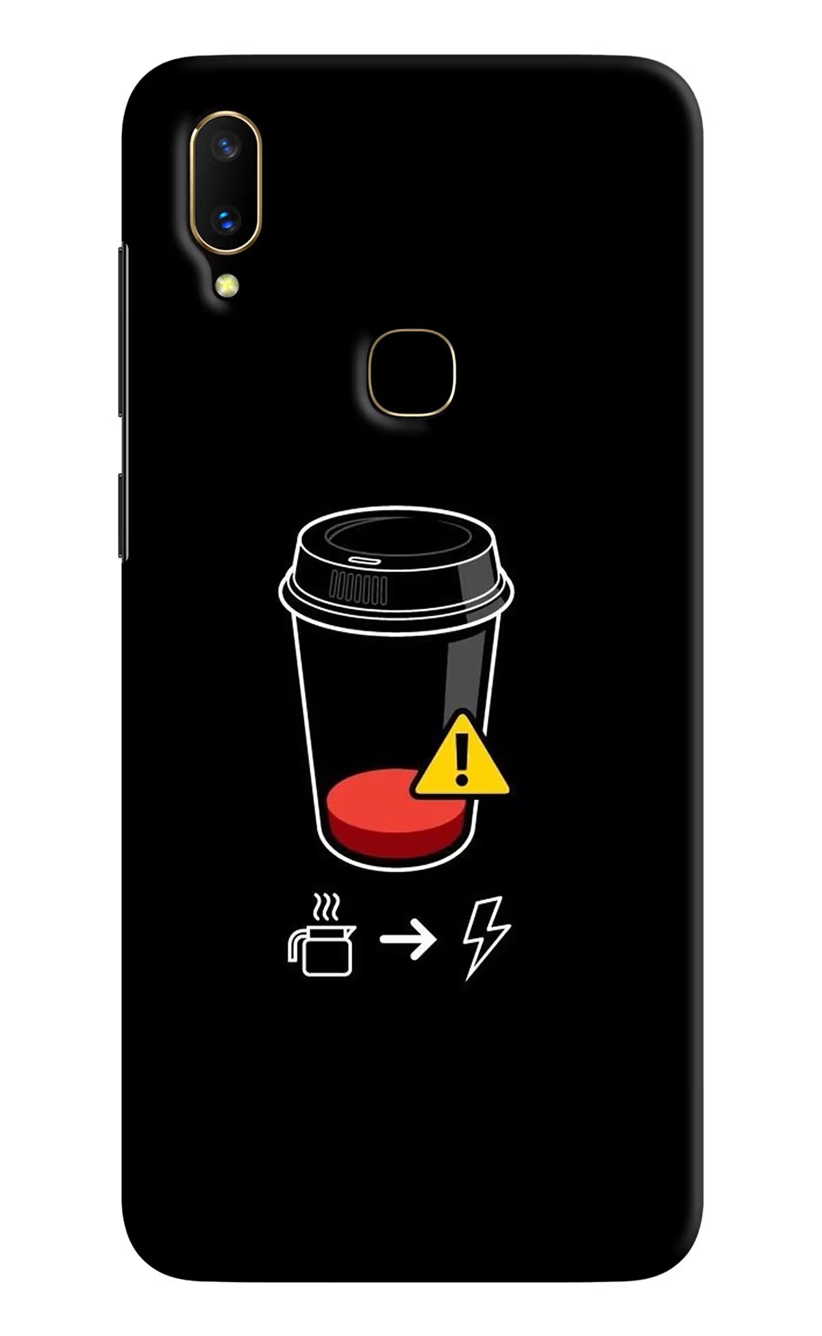 Coffee Vivo V11 Hard Case Back Cover by Casekaro