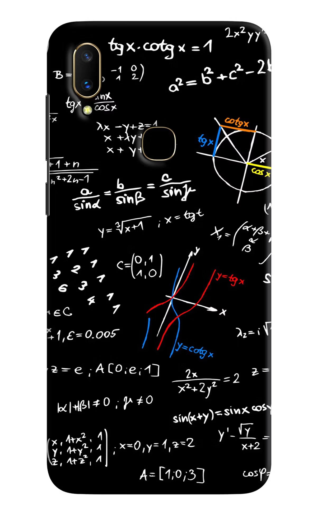 Mathematics Formula Vivo V11 Hard Case Back Cover by Casekaro