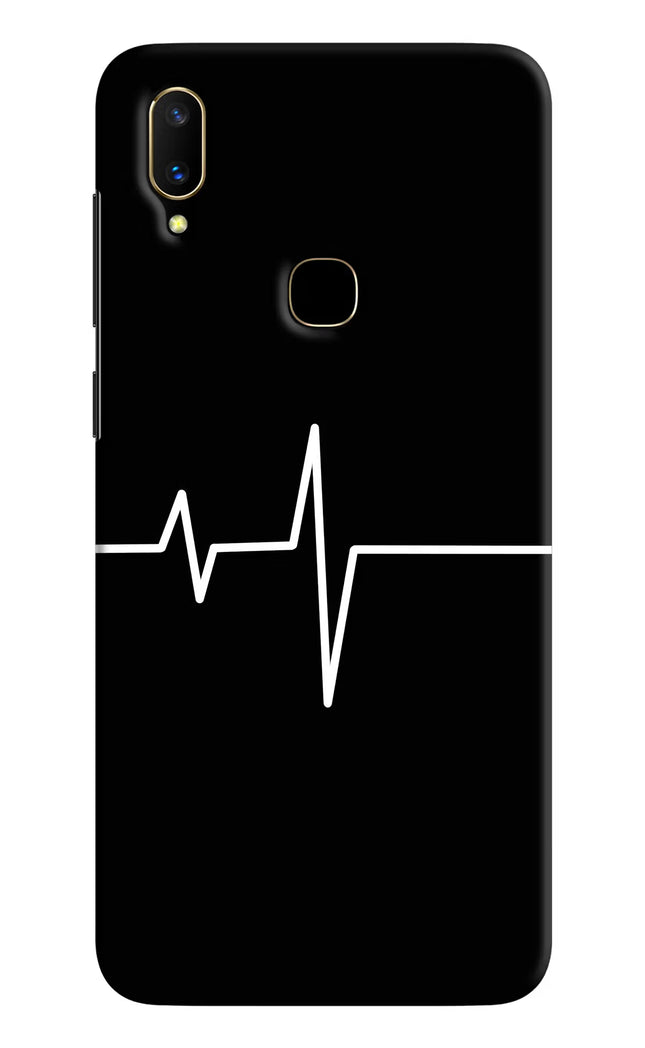 Heart Beats Vivo V11 Hard Case Back Cover by Casekaro