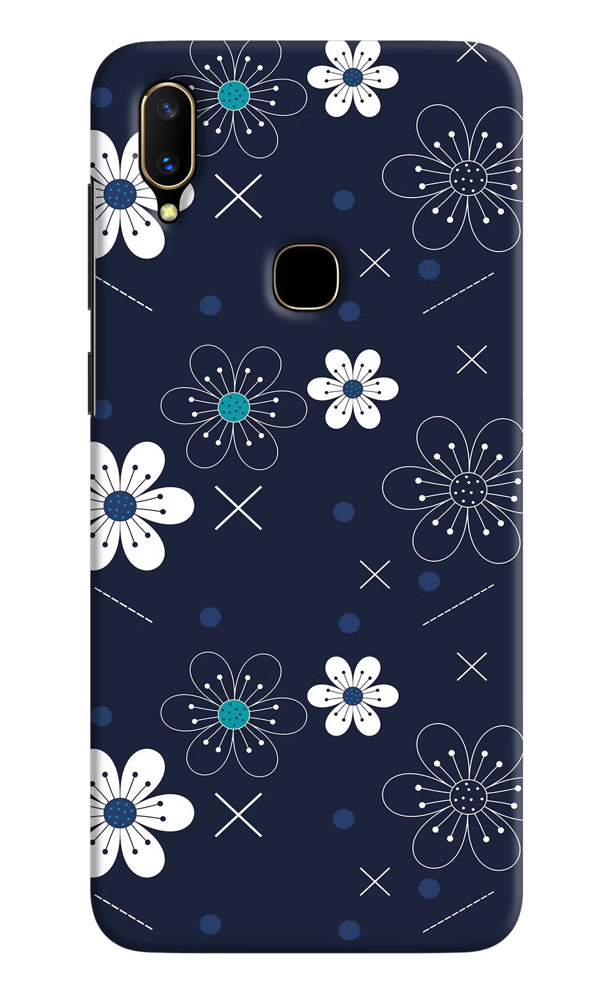 Flowers Vivo V11 Hard Case Back Cover by Casekaro