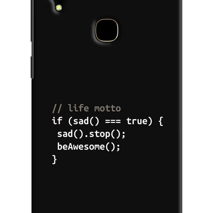 Life Motto Code Vivo V11 Hard Case Back Cover by Casekaro