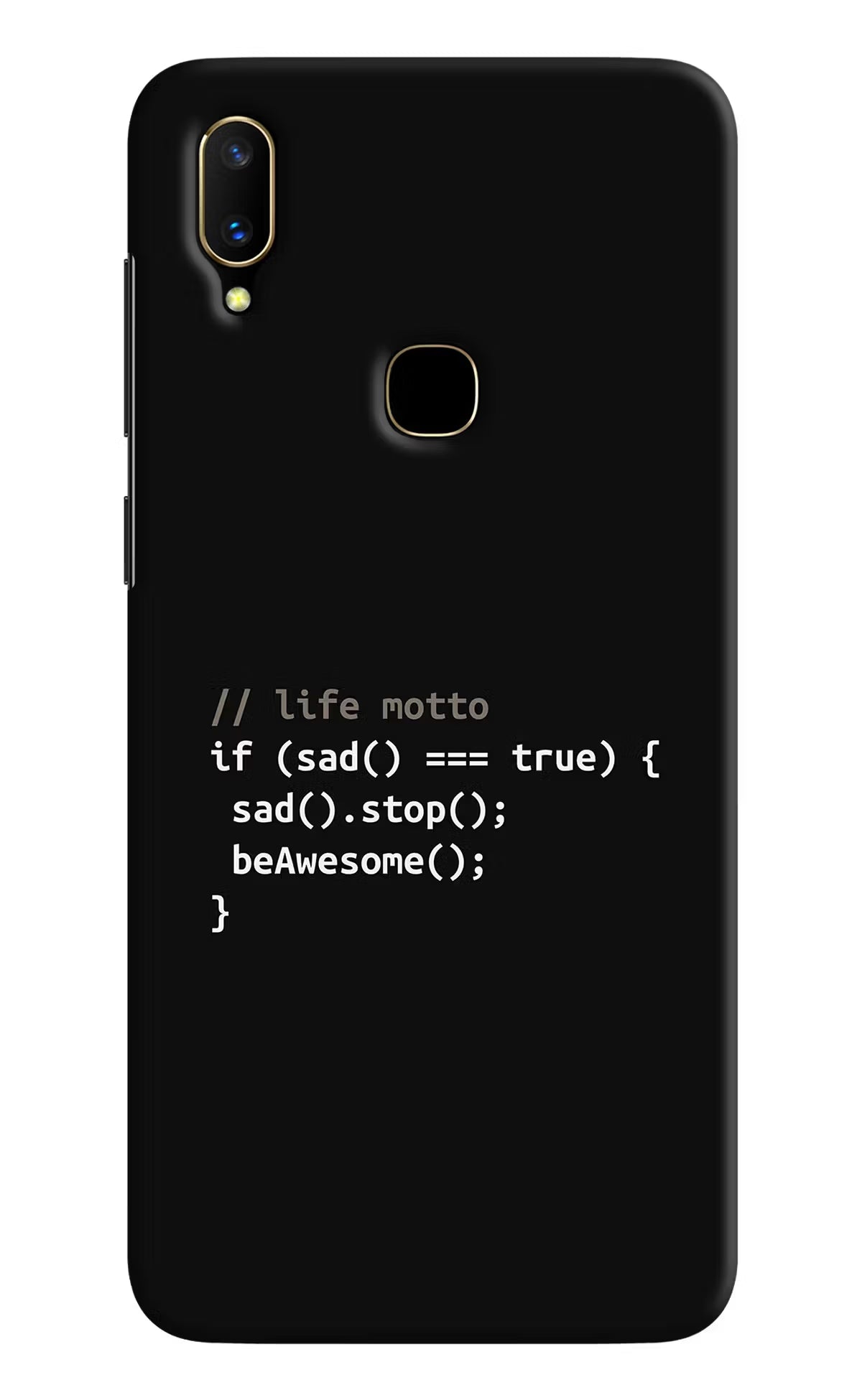 Life Motto Code Vivo V11 Hard Case Back Cover by Casekaro