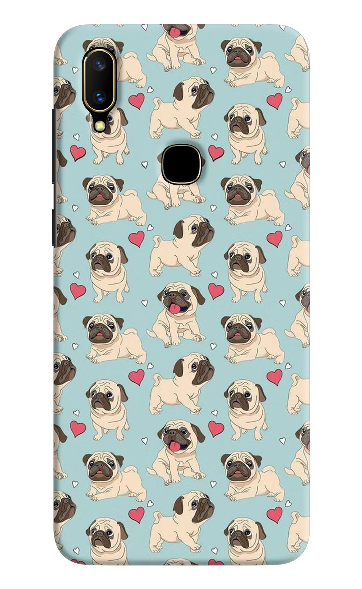 Pug Dog Vivo V11 Hard Case Back Cover by Casekaro