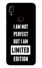I Am Not Perfect But I Am Limited Edition Vivo V11 Hard Case Back Cover by Casekaro