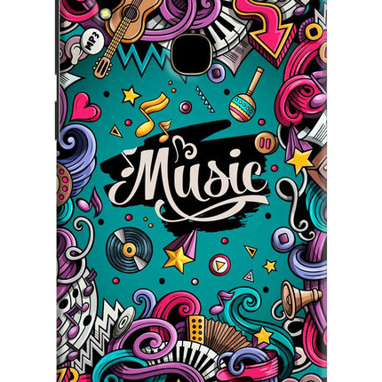 Music Graffiti Vivo V11 Hard Case Back Cover by Casekaro