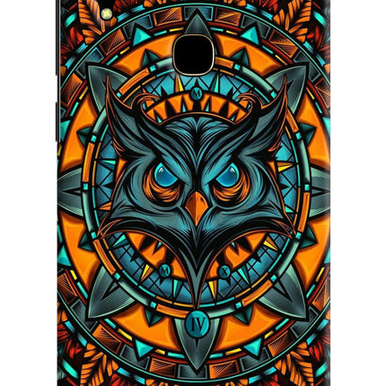 Angry Owl Art Vivo V11 Hard Case Back Cover by Casekaro