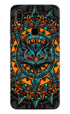 Angry Owl Art Vivo V11 Hard Case Back Cover by Casekaro