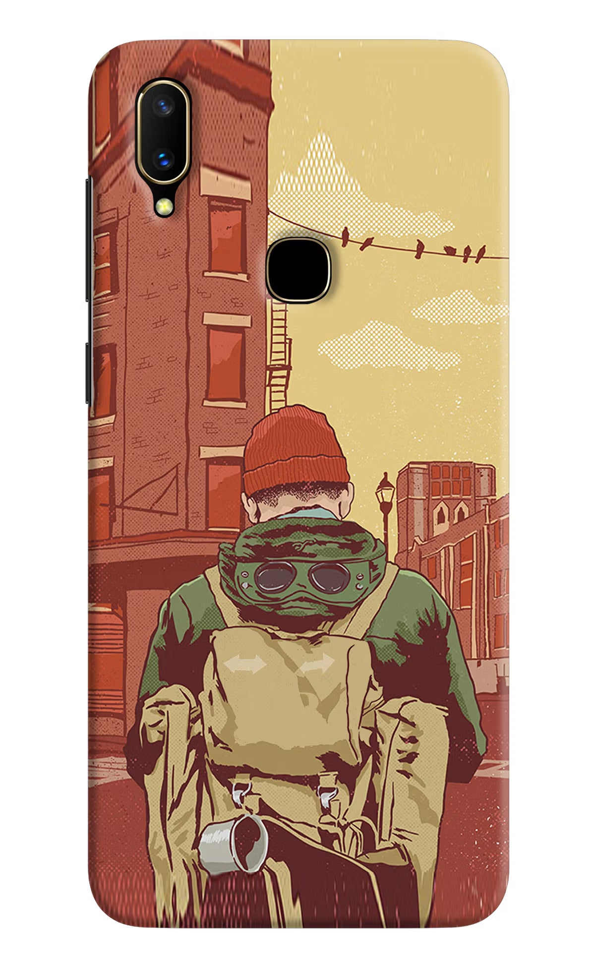 Adventurous Vivo V11 Hard Case Back Cover by Casekaro