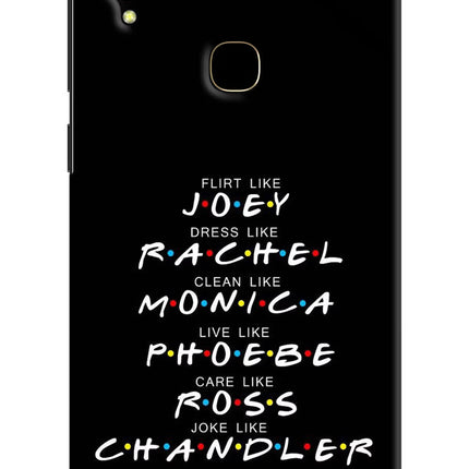 FRIENDS Character Vivo V11 Hard Case Back Cover by Casekaro