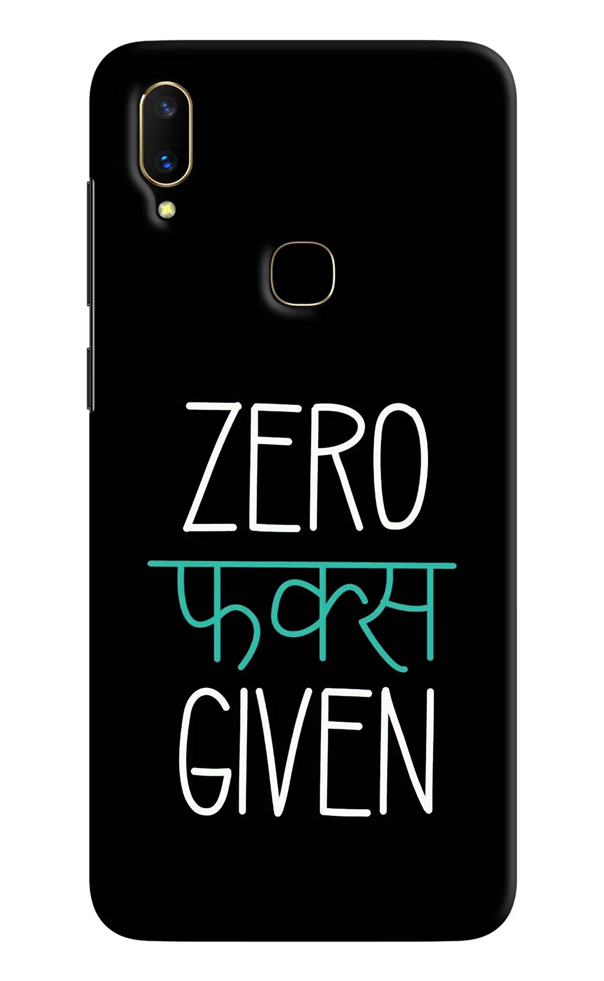 Zero Fucks Given Vivo V11 Hard Case Back Cover by Casekaro