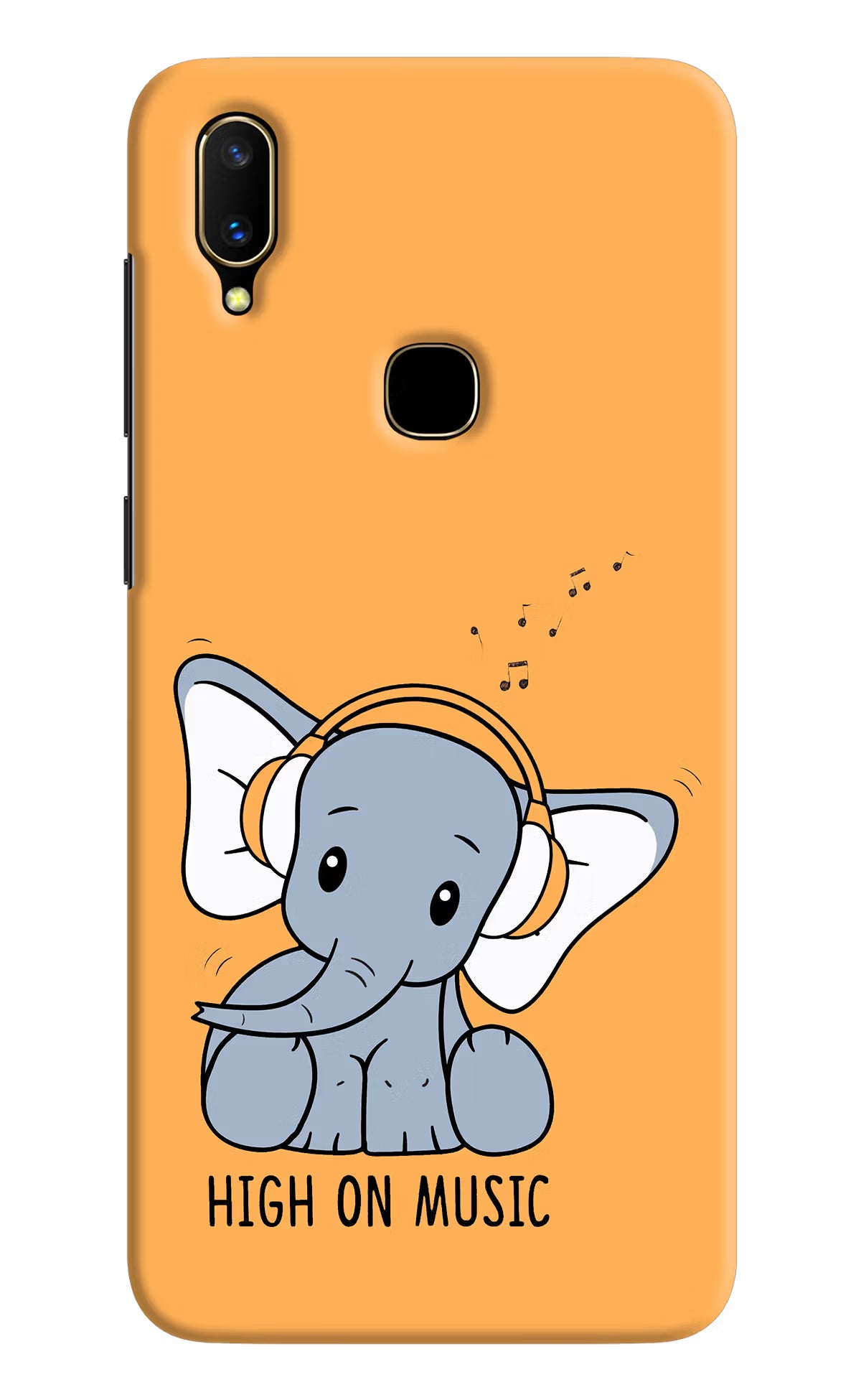 High On Music Vivo V11 Hard Case Back Cover by Casekaro