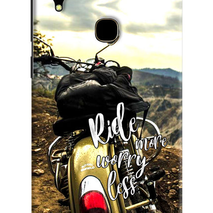 Ride More Worry Less Vivo V11 Hard Case Back Cover by Casekaro