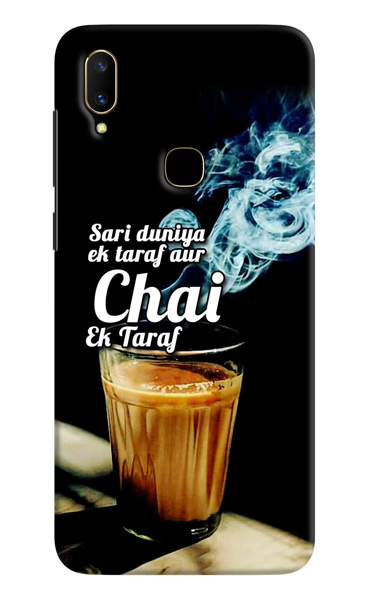 Chai Ek Taraf Quote Vivo V11 Hard Case Back Cover by Casekaro