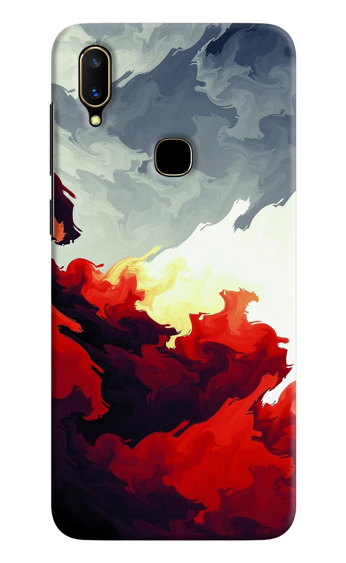 Fire Cloud Vivo V11 Hard Case Back Cover by Casekaro