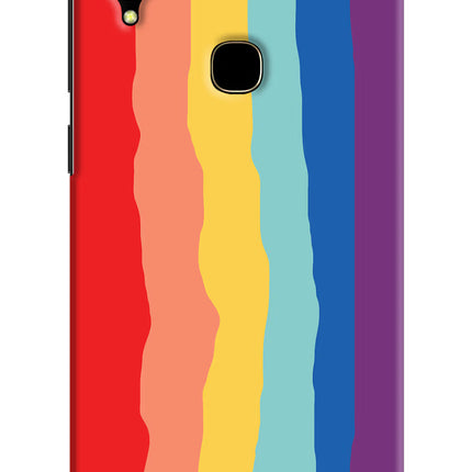 Rainbow Vivo V11 Hard Case Back Cover by Casekaro