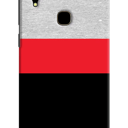 Tri Color Pattern Vivo V11 Hard Case Back Cover by Casekaro