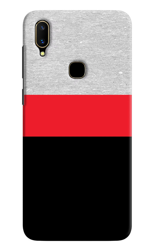 Tri Color Pattern Vivo V11 Hard Case Back Cover by Casekaro