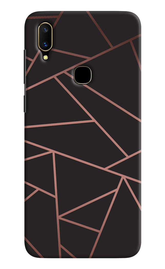 Geometric Pattern Vivo V11 Hard Case Back Cover by Casekaro