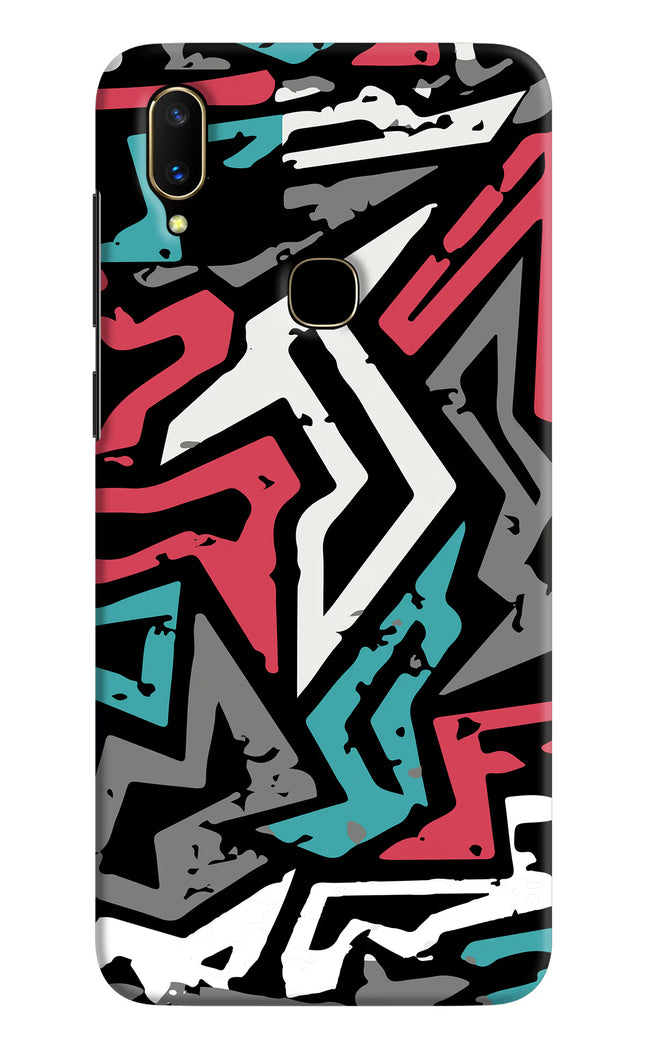 Geometric Graffiti Vivo V11 Hard Case Back Cover by Casekaro