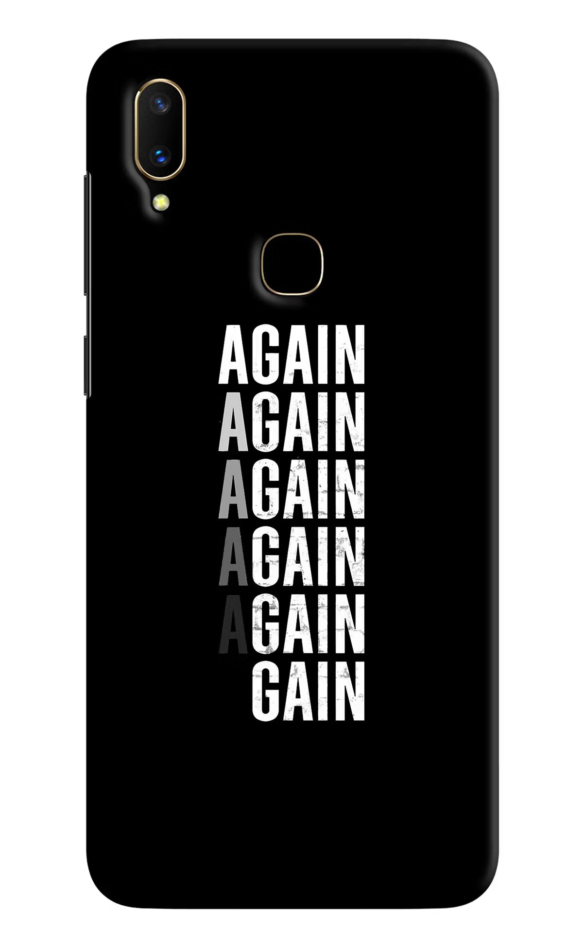 Again Again Gain Vivo V11 Hard Case Back Cover by Casekaro