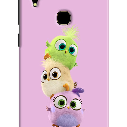 Cute Little Birds Vivo V11 Hard Case Back Cover by Casekaro