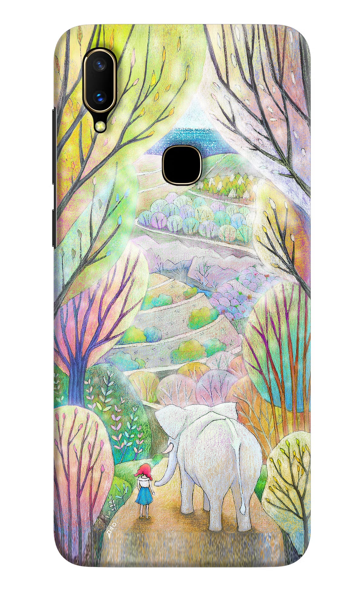 Nature Painting Vivo V11 Hard Case Back Cover by Casekaro