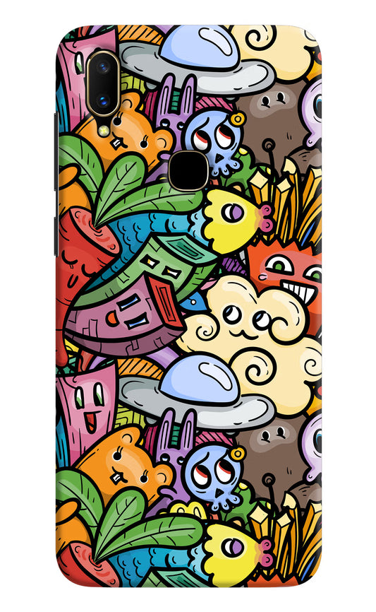 Veggie Doodle Vivo V11 Hard Case Back Cover by Casekaro