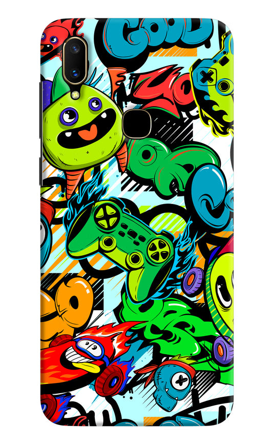 Game Doodle Vivo V11 Hard Case Back Cover by Casekaro