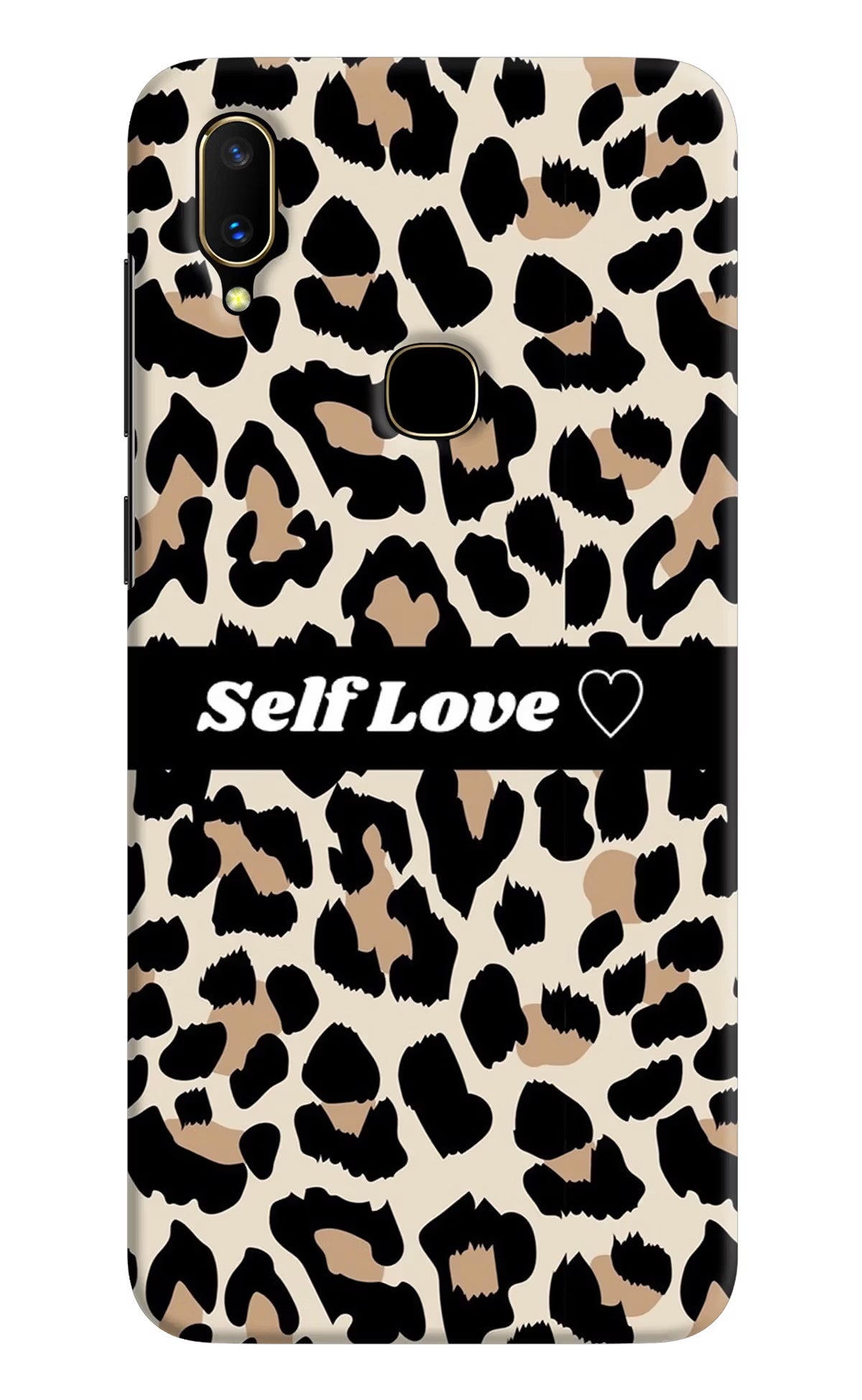 Leopard Print Self Love Vivo V11 Hard Case Back Cover by Casekaro