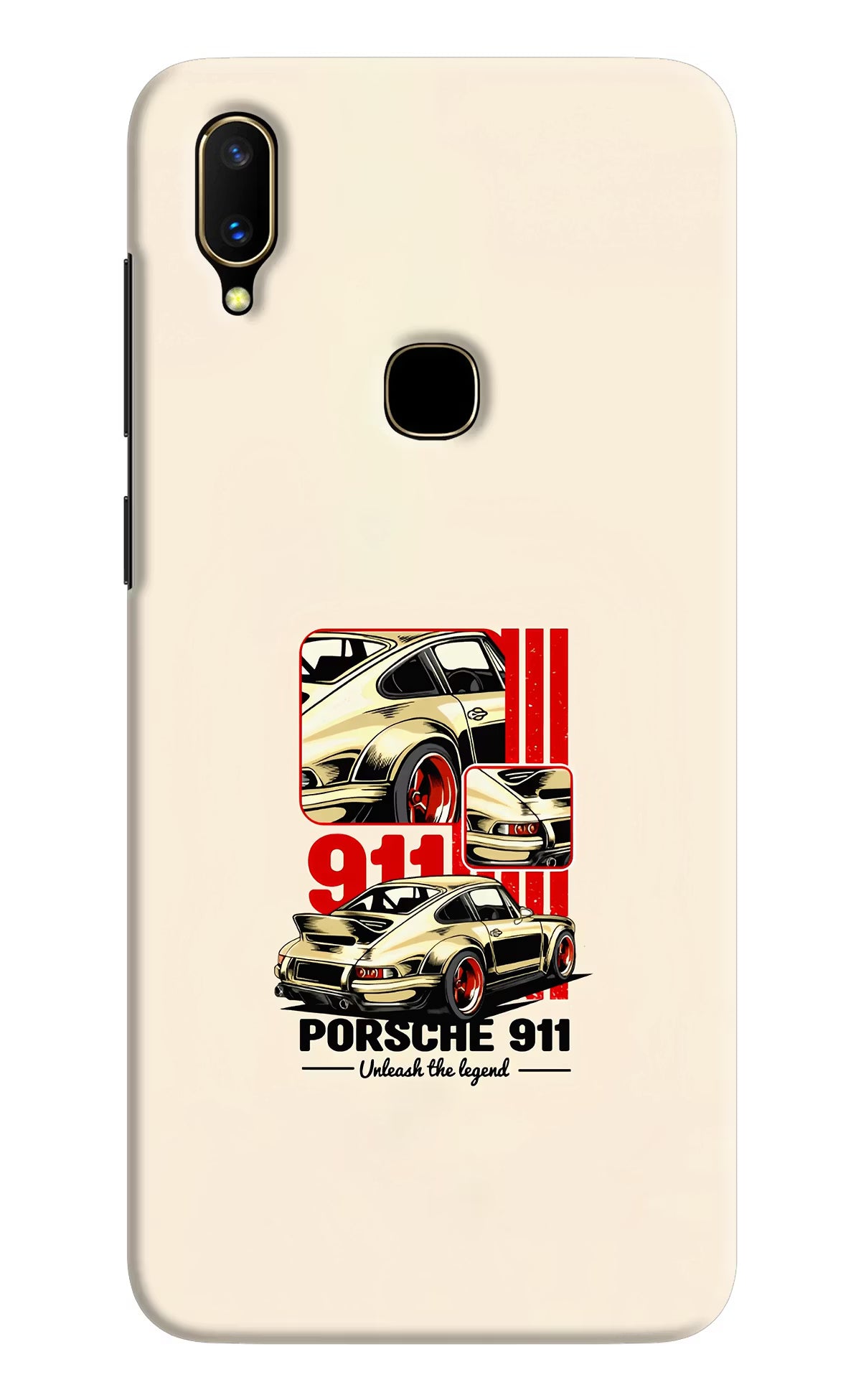 Classic Porsche 911 Vivo V11 Hard Case Back Cover by Casekaro