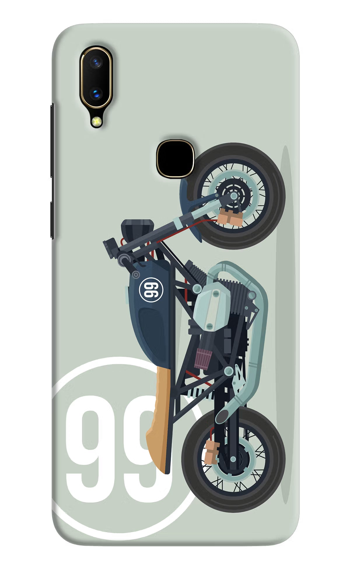 Classic Cafe Racer 99 Vivo V11 Hard Case Back Cover by Casekaro