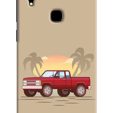 Desert Classic Drive Vivo V11 Hard Case Back Cover by Casekaro