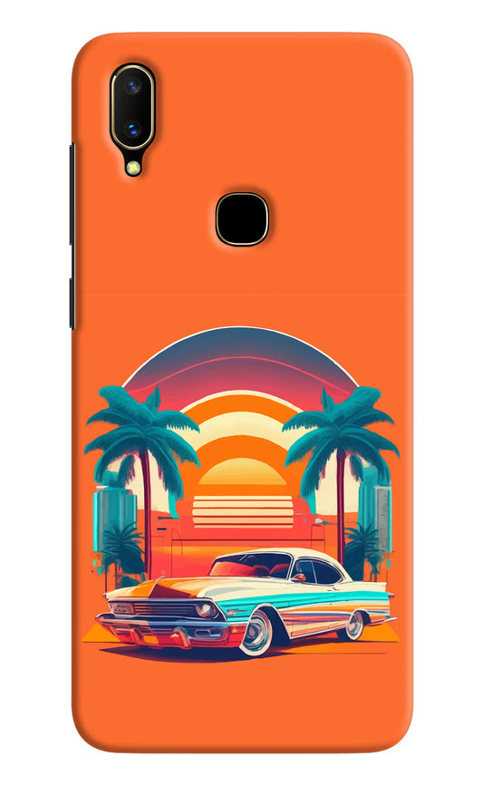 Palm Drive 80s Vivo V11 Hard Case Back Cover by Casekaro
