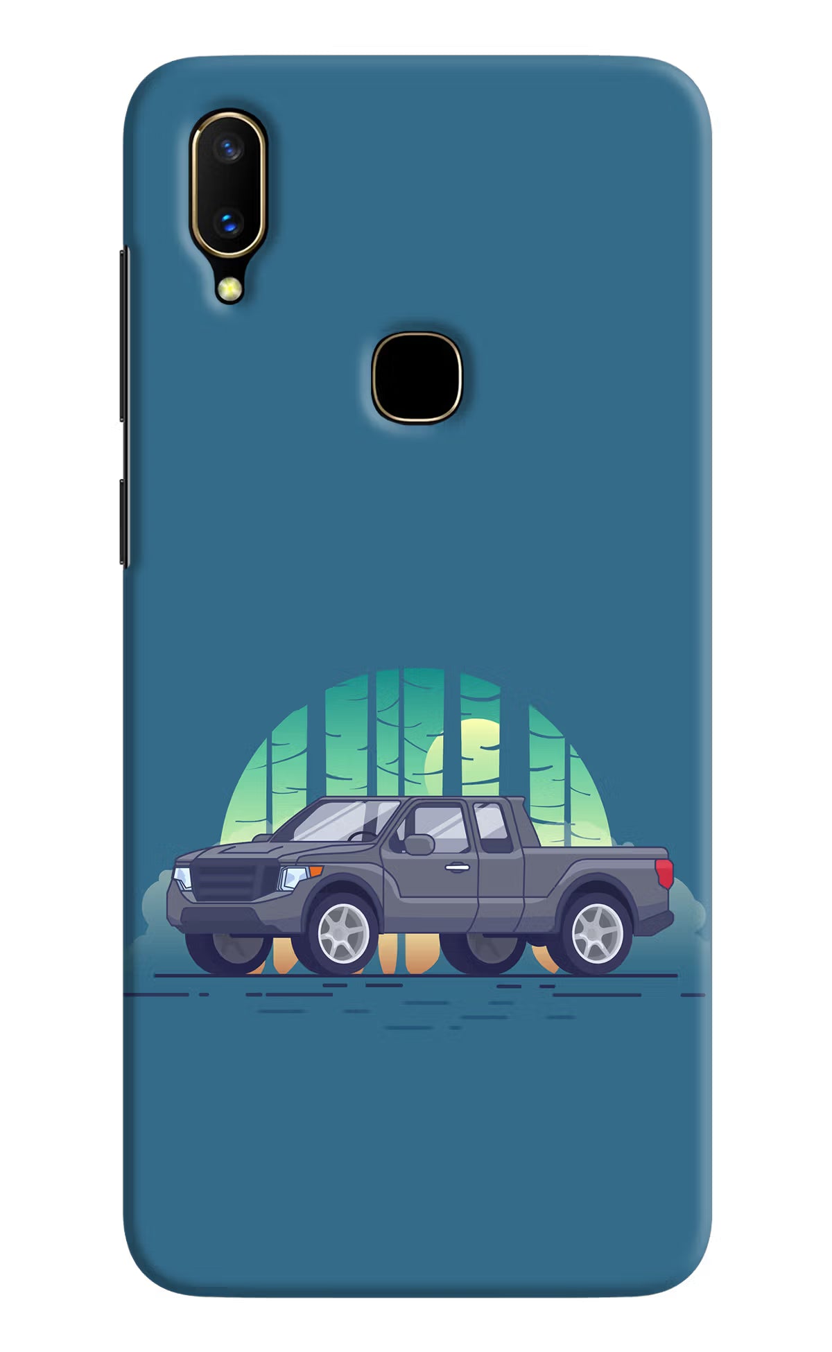 Retro Garage Vibe Vivo V11 Hard Case Back Cover by Casekaro