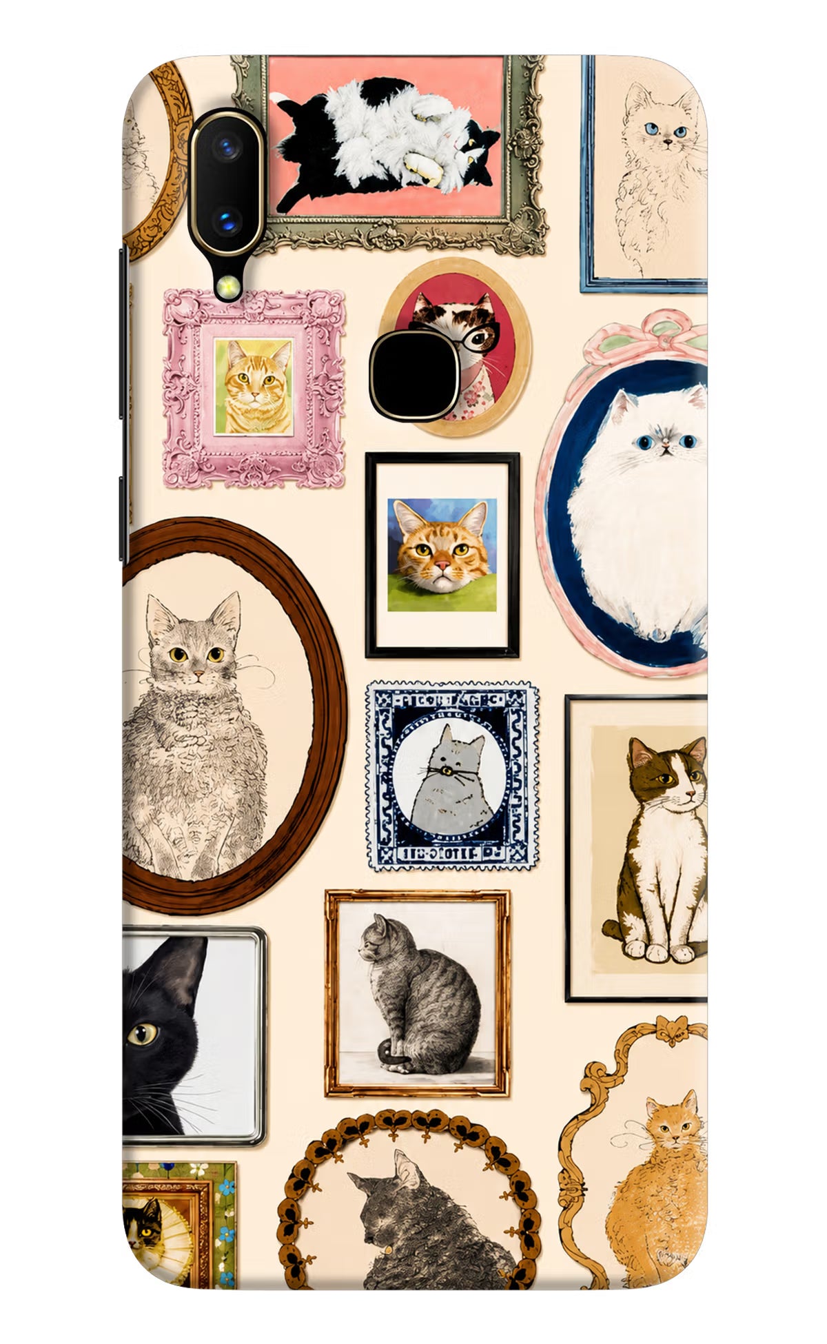 Mirror Cats Vivo V11 Back Cover