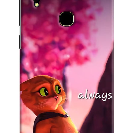 Always Cat Vivo V11 Hard Case Back Cover by Casekaro
