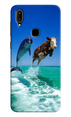 Dolphin vs Cow Vivo V11 Hard Case Back Cover by Casekaro