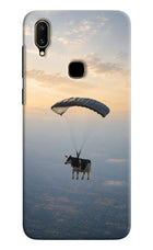 Skydiving Cow Vivo V11 Hard Case Back Cover by Casekaro
