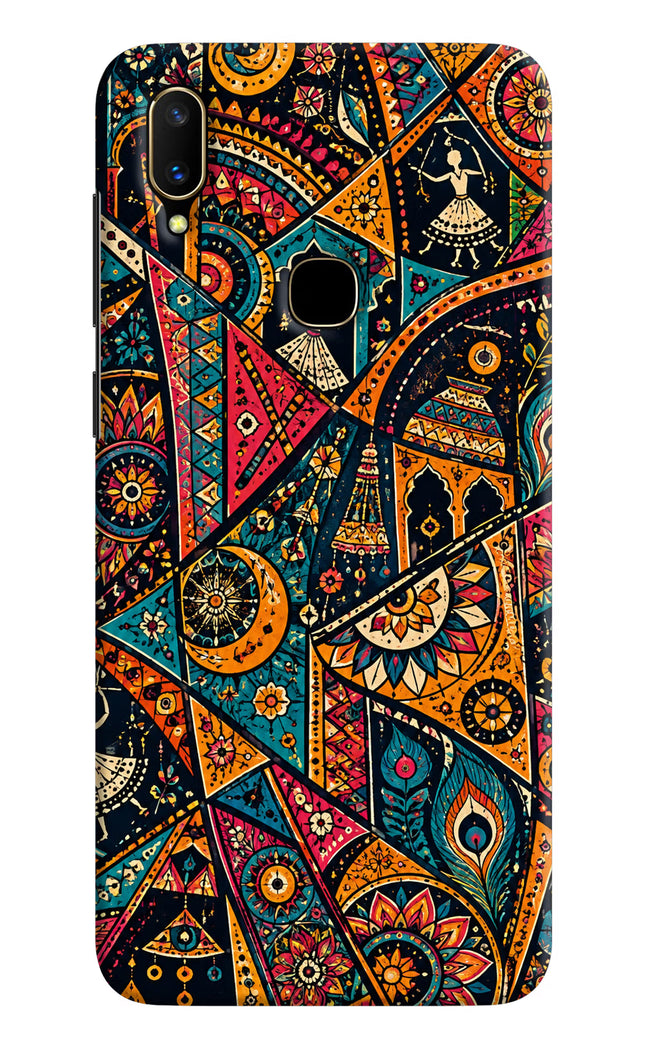 Folk Print Vivo V11 Hard Case Back Cover by Casekaro