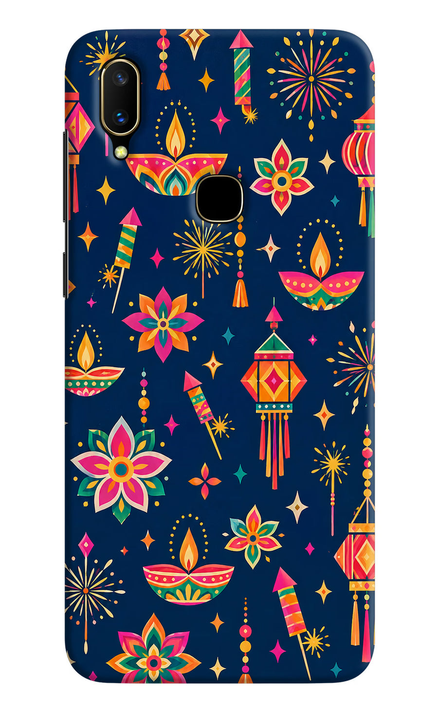 Festive Pop Vivo V11 Back Cover, Hard case